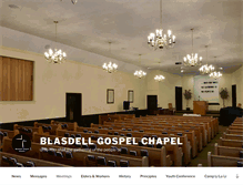 Tablet Screenshot of blasdellgospelchapel.org